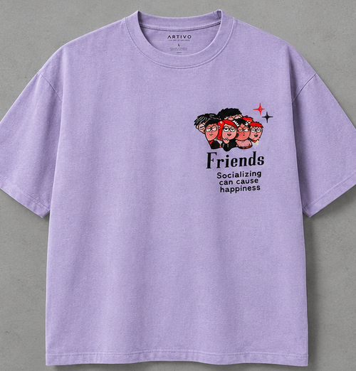 CIGARETTE FRIENDS — Oversized Graphic Tee