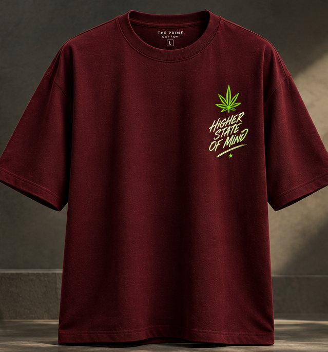 HIGHER STATE - Oversized Graphic T-Shirt