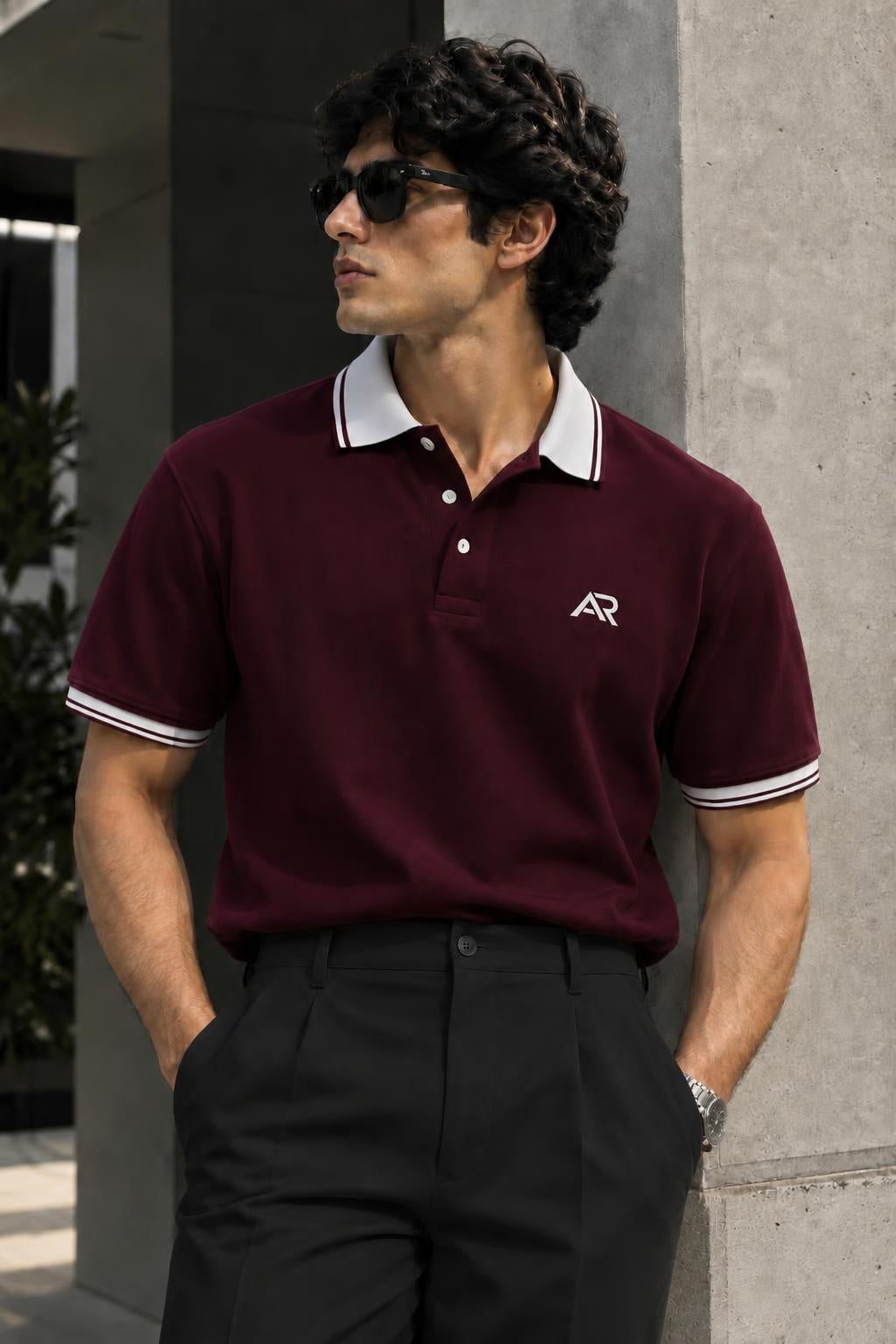 POLO 220 gsm (maron)