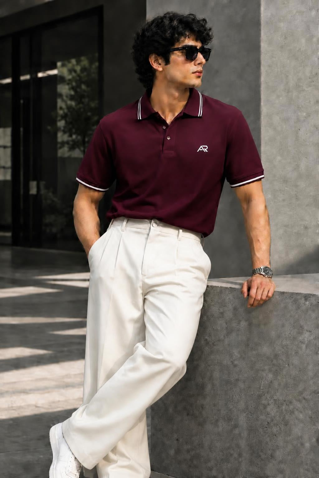POLO 220 gsm (maron)